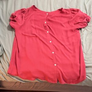 Women's Pink Button-Up Top